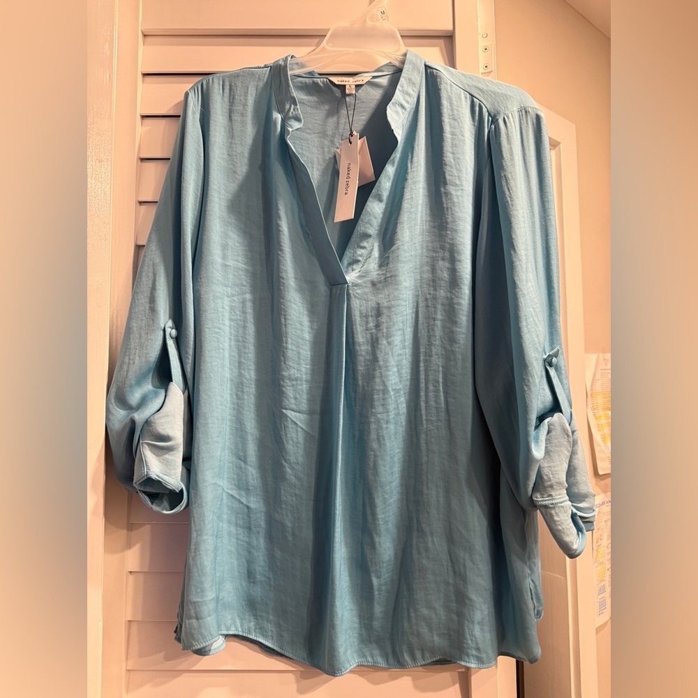 Naked Zebra Sky Blue Blouse